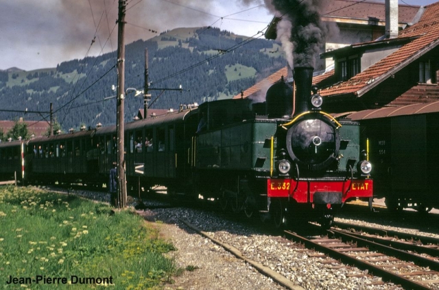 1973 -train vapeur sur le MOB
