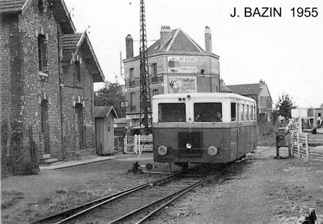 Gare de Rocourt - autorail CGL - CGL railcar
