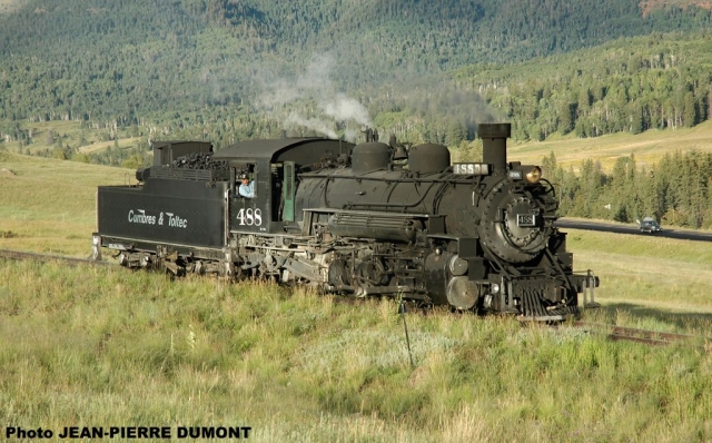 Cumbres-Chama 20-08-2006  Loco HLP pour train spÃ©cial du 21
