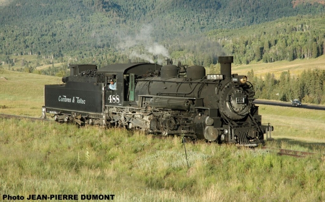 Cumbres-Chama 20-08-2006  Loco HLP pour train spécial du 21
