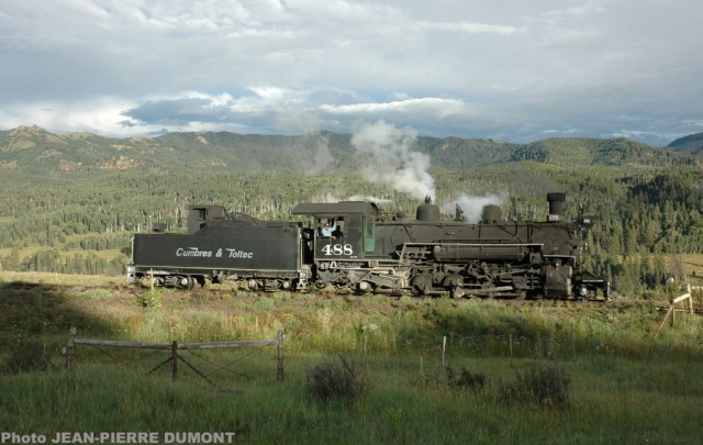 Cumbres-Chama 20-08-2006  Loco HLP pour train spécial du 21
