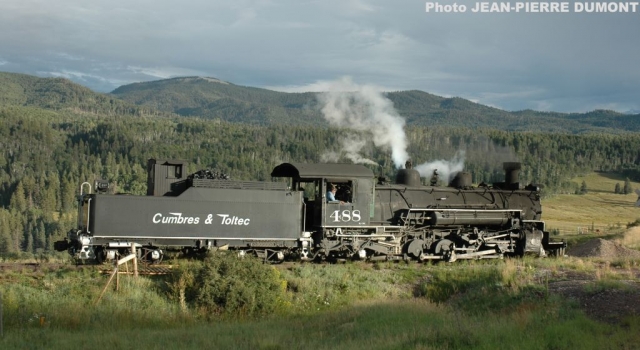 Cumbres-Chama 20-08-2006  Loco HLP pour train spécial du 21
