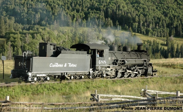 Cumbres-Chama 20-08-2006  Loco HLP pour train spécial du 21
