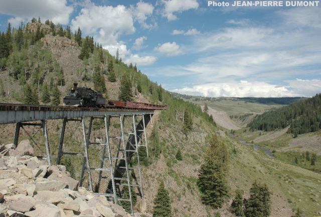 Cascade trestle  21-08-2006  train spécial marchandises 
